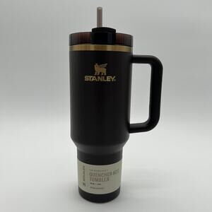 Stanley Quencher H2.0 Flowstate Tumbler 40 oz Chocolate Gold Stainless Cup